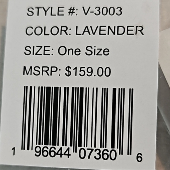 NWT$160 Valentino Orlandi Guitar Strap Crossbody lavender & silver tone hardware - Picture 6 of 7